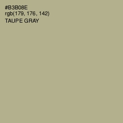 #B3B08E - Taupe Gray Color Image